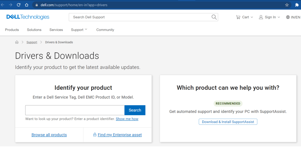 Dell Drivers and Downloads